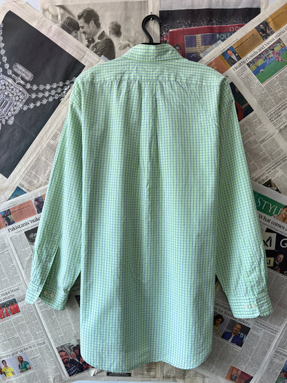 Ralph Lauren® Cucumber Check | Chest: 26.5 | XXL | Shirt | Cotton