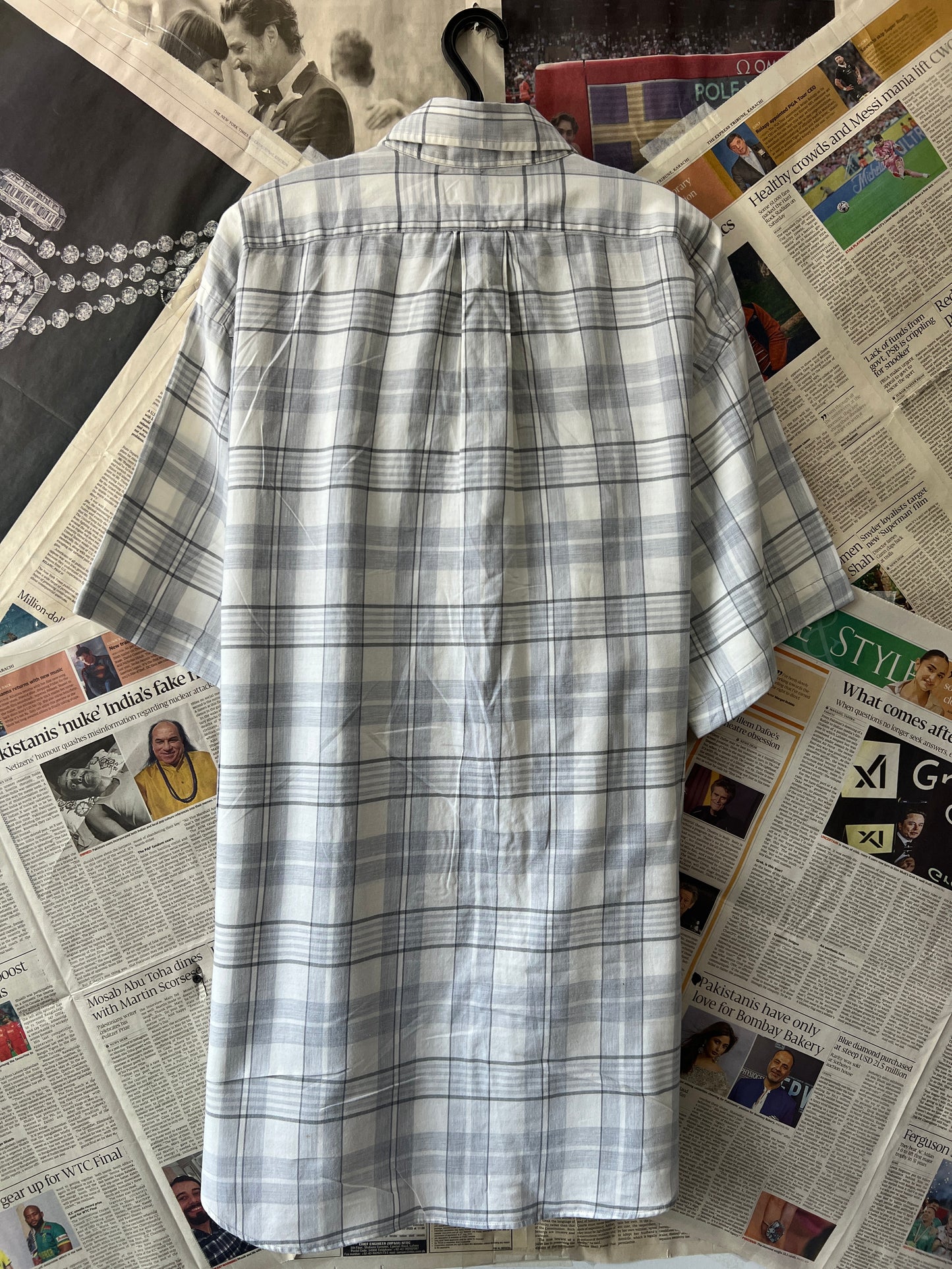 Ralph Lauren® Grey Check | Chest 27 | XXL | Shirt | Cotton