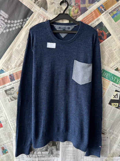 T*mmy Hilfiger® Large/XL | Chest 24.5 | Blue | Sweater | Cotton Wool Blend | 421