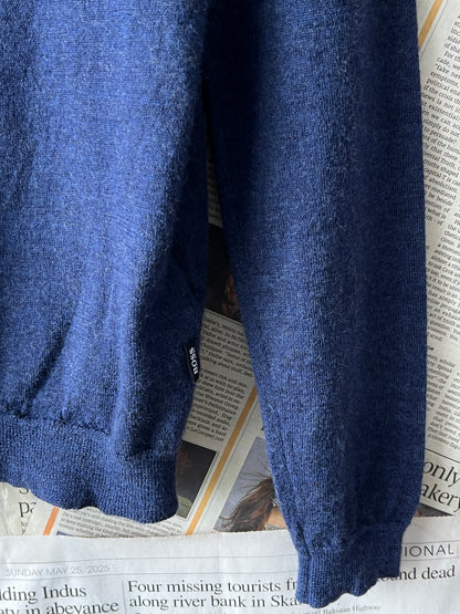 Hugo Boss® XS | Chest 18.5 | Navy | Sweater | Merino Wool | 399