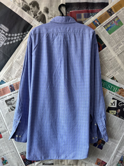Ralph Lauren® XXL | Chest 27 | Iris Check | Shirt | Cotton