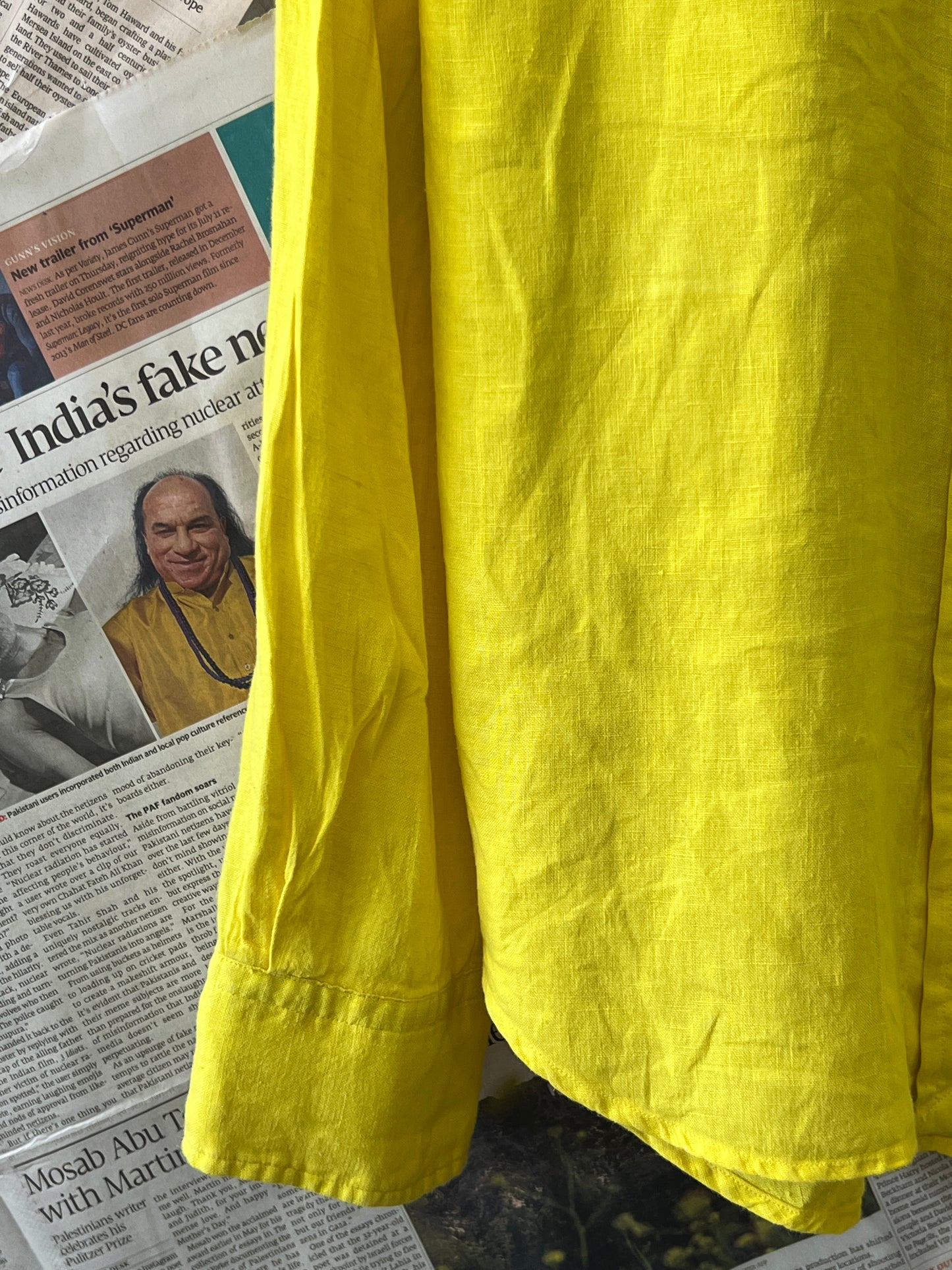 Ralph Lauren® Yellow | Chest 20 | Small | Shirt | Linen