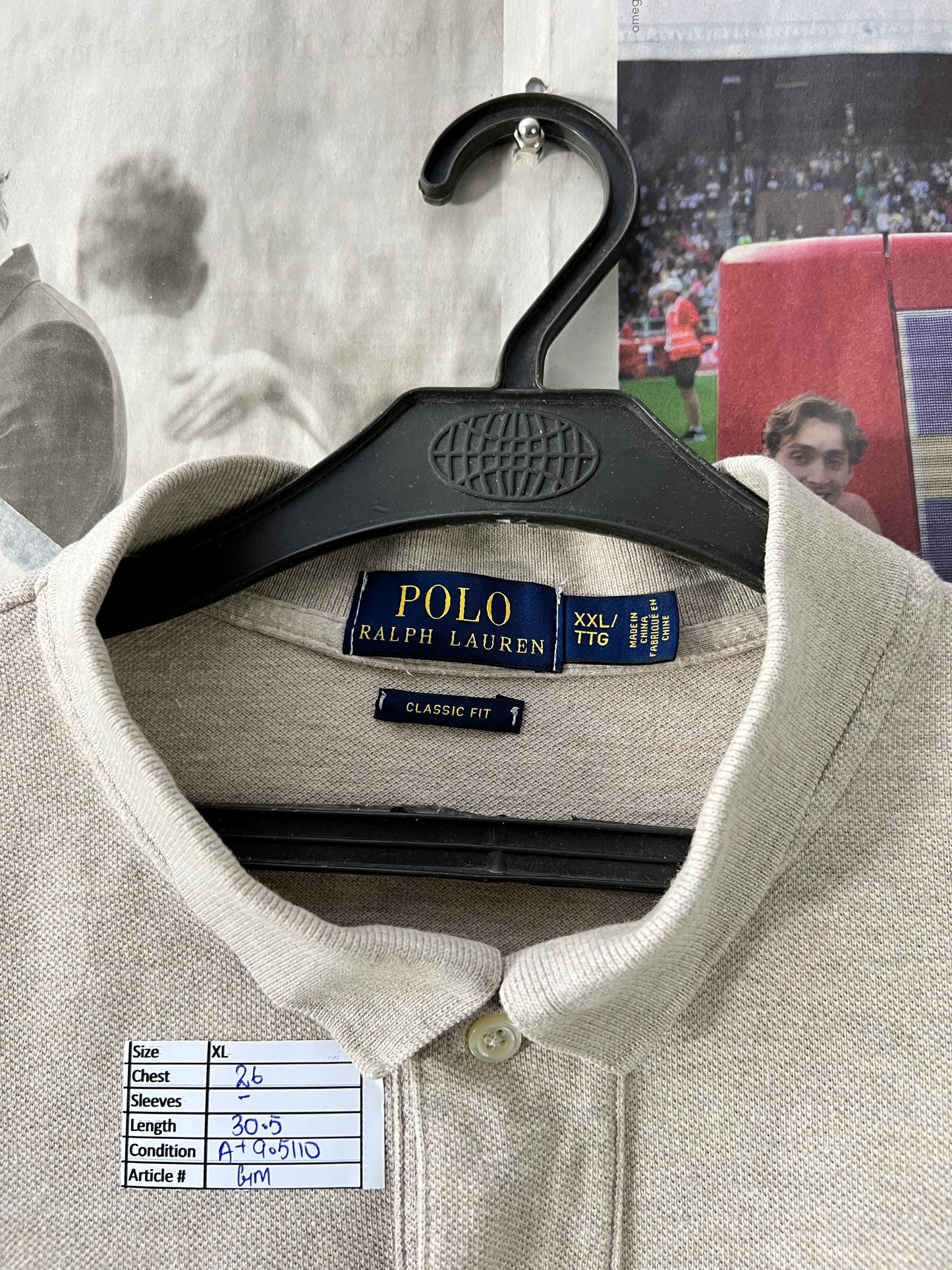 Ralph Lauren® Beige | Chest 26 | XL | Polo | Cotton