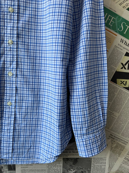 Ralph Lauren® XS | Chest 18.5 | Blue Check | Shirt | Cotton | 496