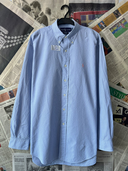 Ralph Lauren® XL | Chest 25.5 | Blue Check | Shirt | Cotton