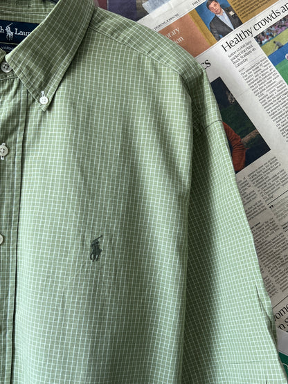 Ralph Lauren® XXL | Chest 26.5 | Moss | Shirt | Cotton