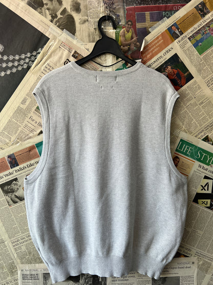 Ralph Lauren® XL | Chest 25 | Grey | Sleeveless Sweater | Cotton | 716
