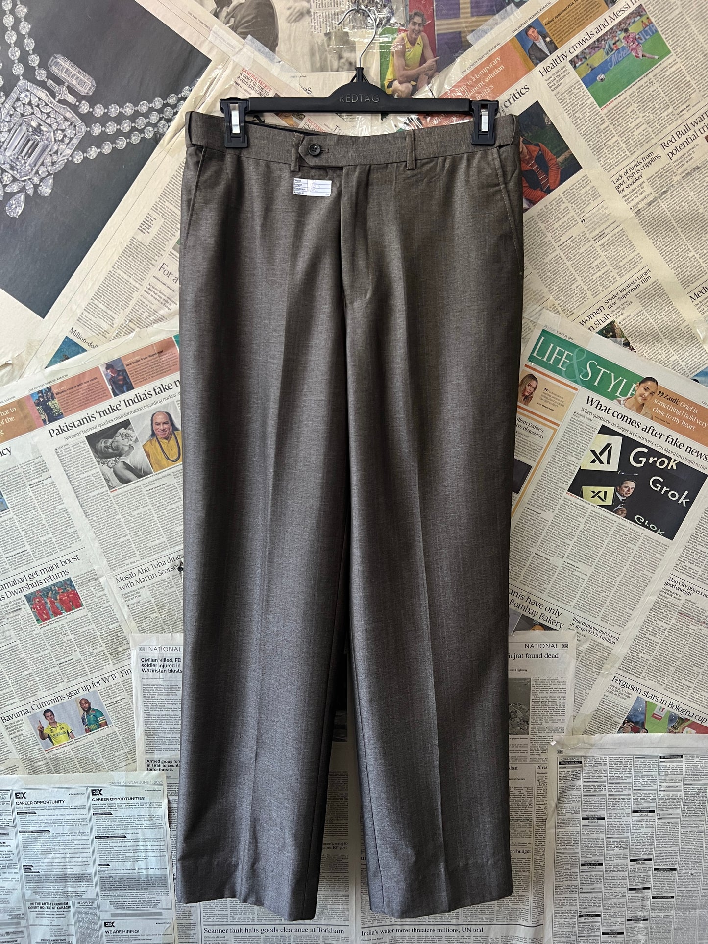 ABINI® Waist 32 | Brown | Dress Pant | 1096