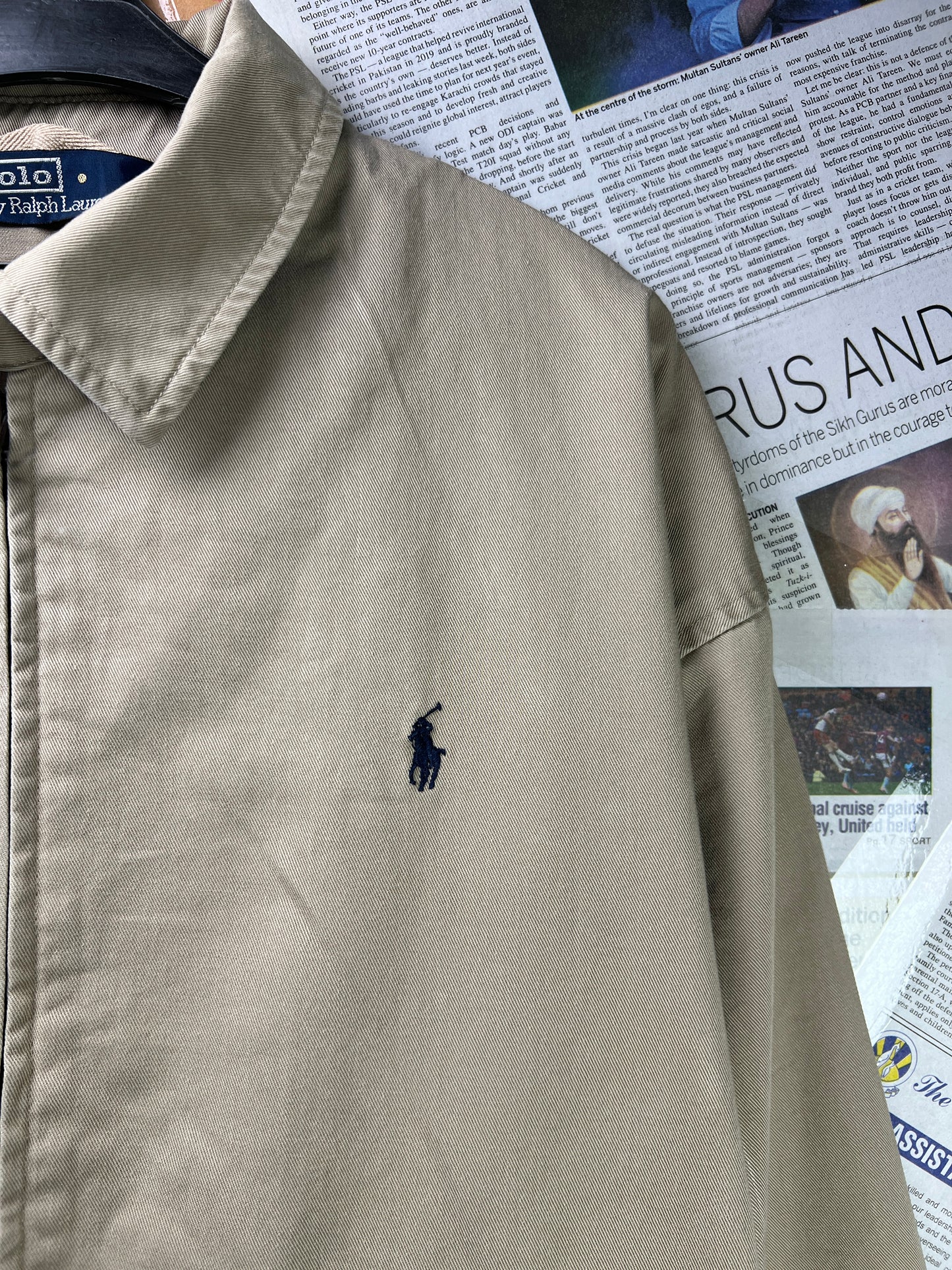 Ralph Lauren® Large | Chest 27.5 Oversize | Beige Brown | Jacket | Cotton | 1788