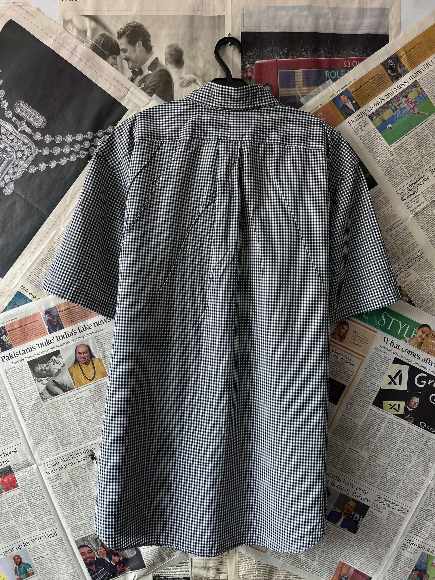 Ralph Lauren® Black Check | Chest: 28 | XXL | Shirt | Cotton