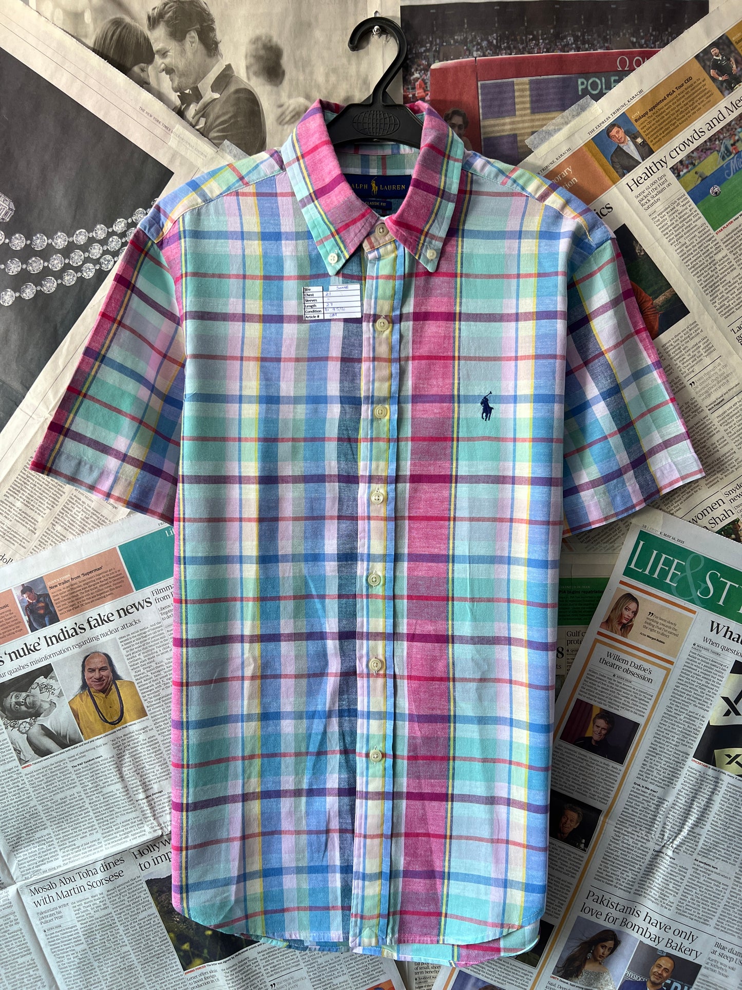 Ralph Lauren® Madras Pattern – (Chest: 21)