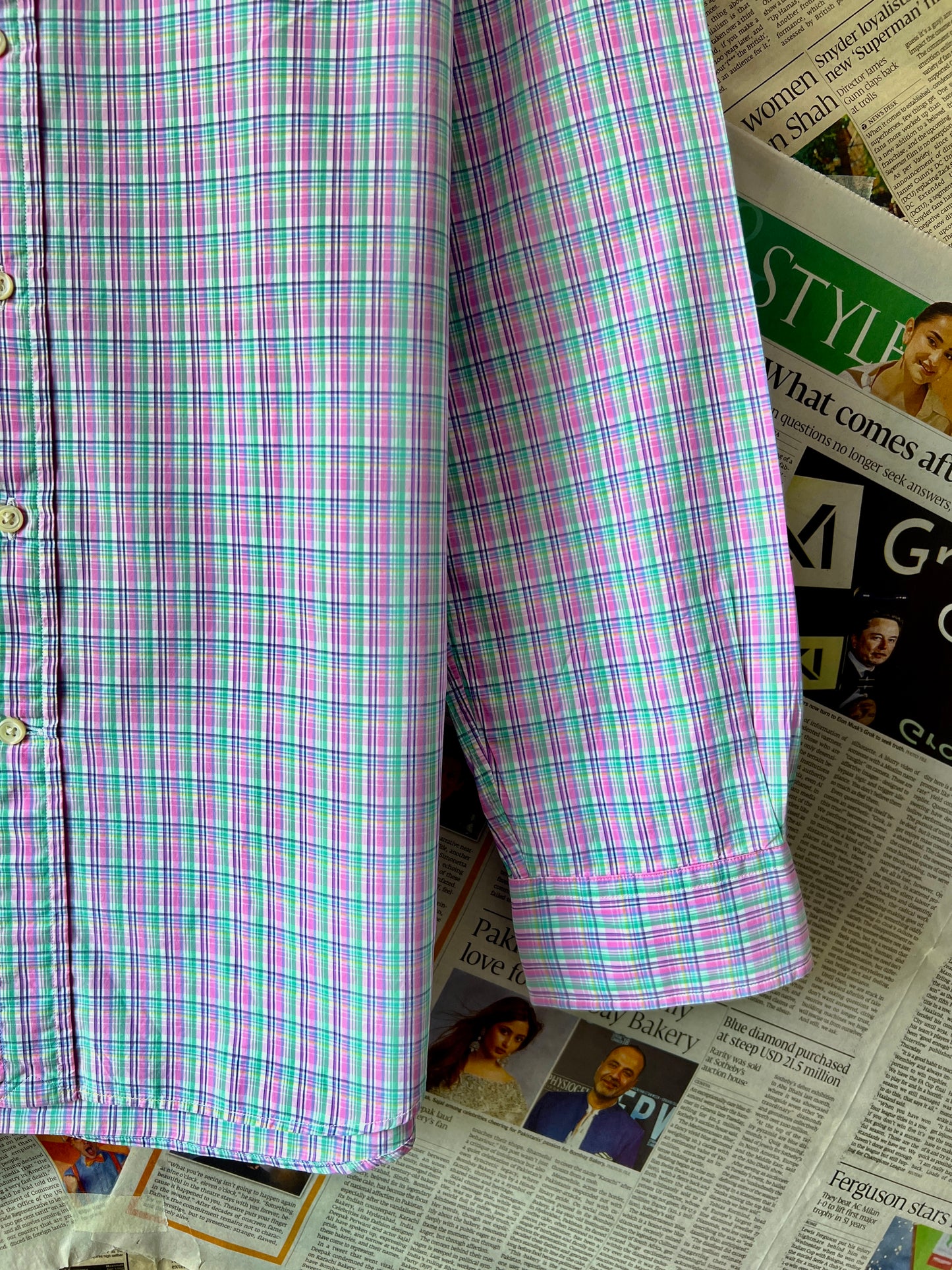 Ralph Lauren® Multicolor Check – (Chest: 20.5)