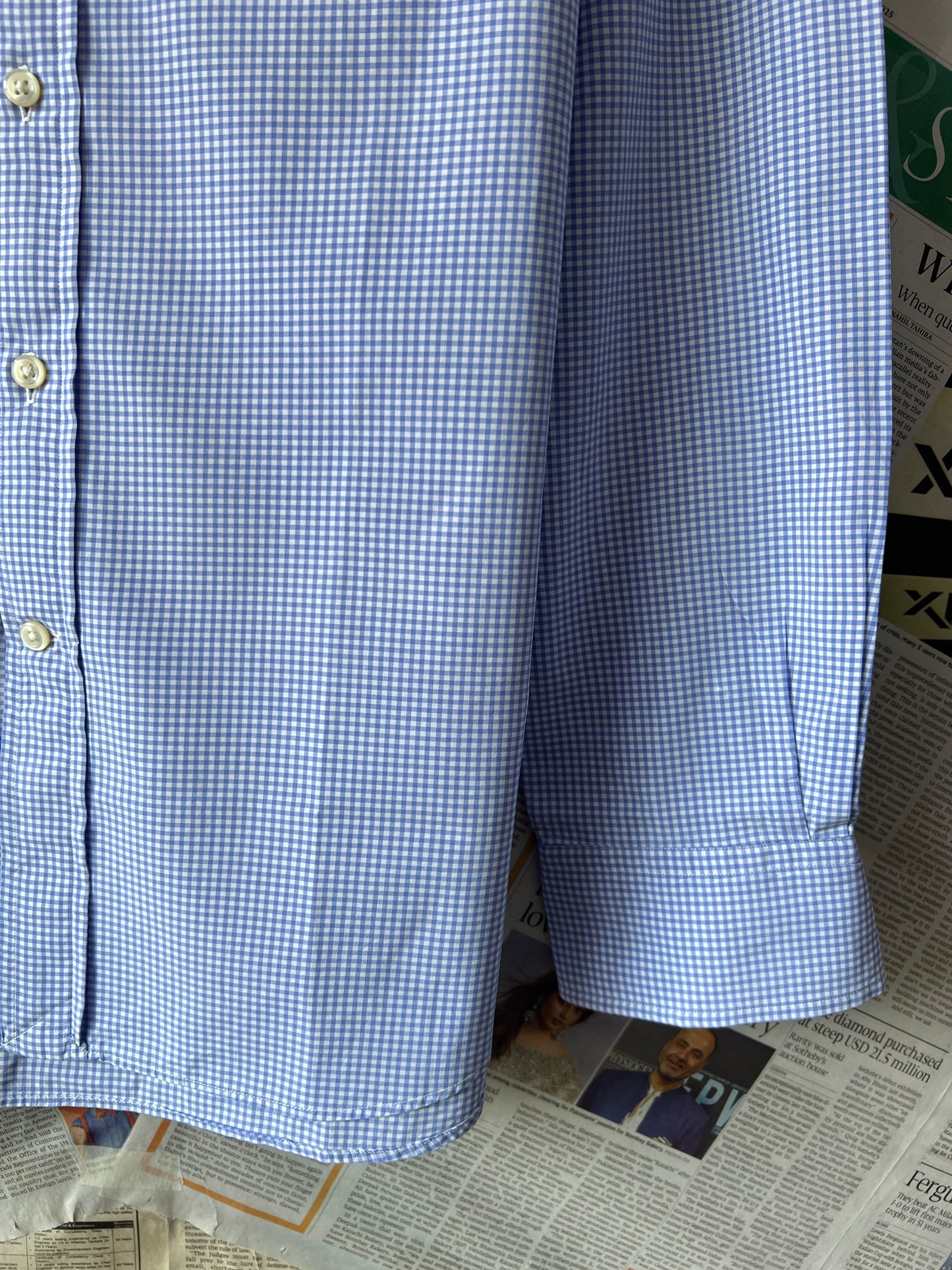 Ralph Lauren® Blue Pin Check – (Chest: 20)