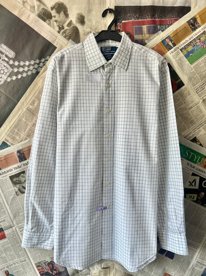 Ralph Lauren® White Check | Chest 25 | XL | Shirt | Cotton