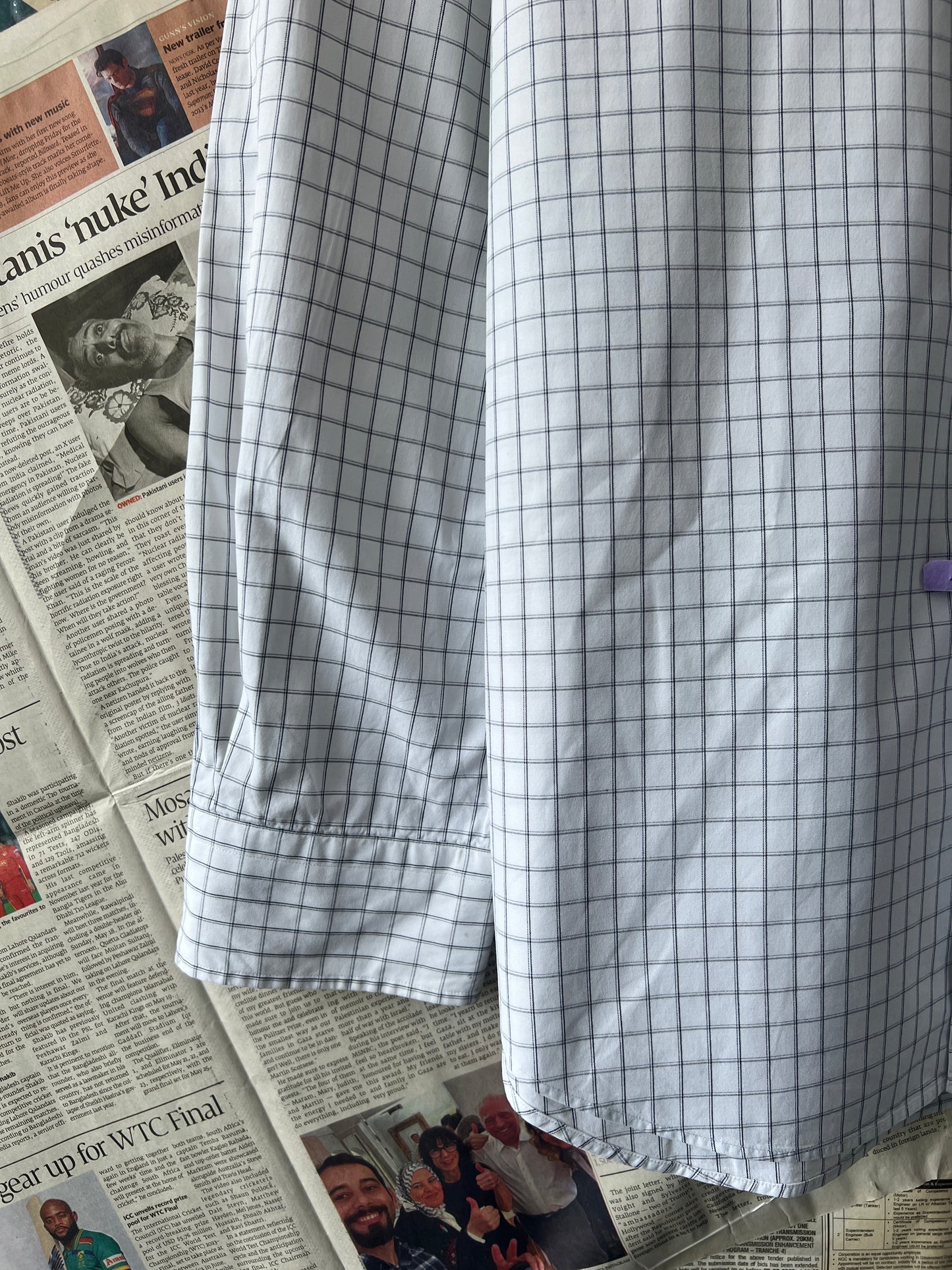 Ralph Lauren® White Check | Chest 25 | XL | Shirt | Cotton