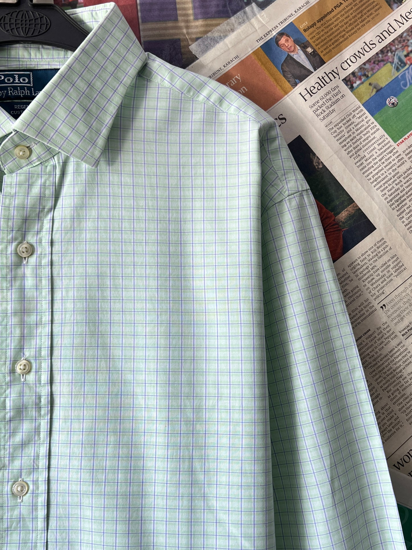 Ralph Lauren® Cucumber | Chest 26 | XL | Shirt | Cotton