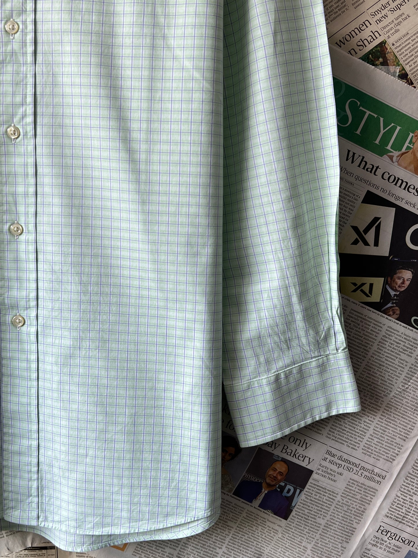Ralph Lauren® Cucumber | Chest 26 | XL | Shirt | Cotton