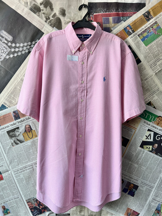 Ralph Lauren® Pink | Chest 26 | XL | Shirt | Cotton Seersucker
