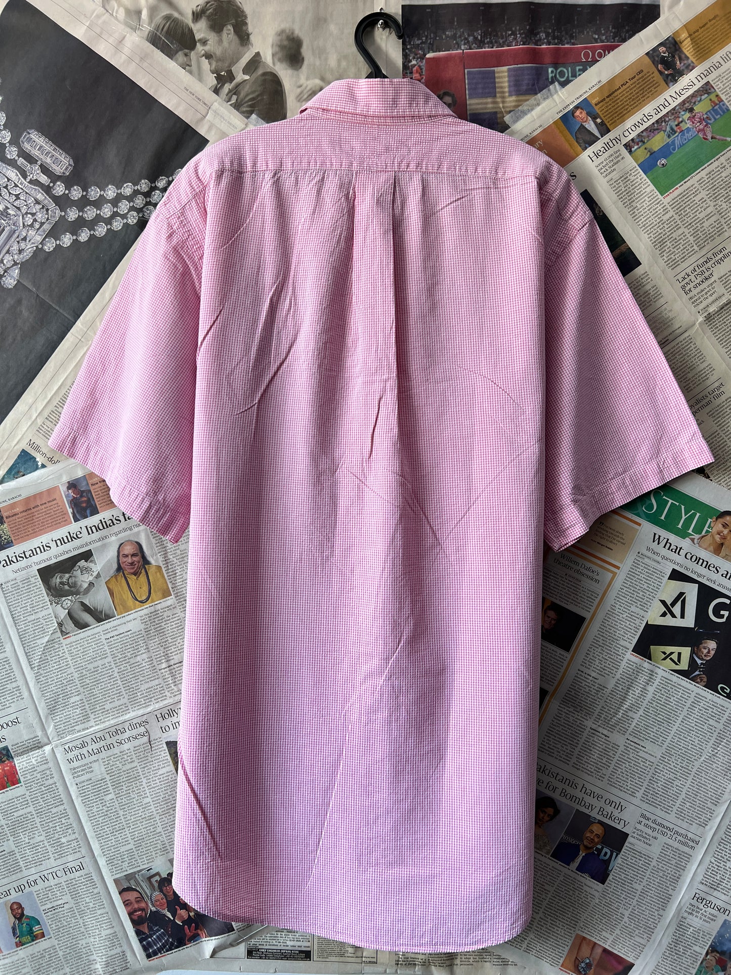 Ralph Lauren® Pink | Chest 26 | XL | Shirt | Cotton Seersucker