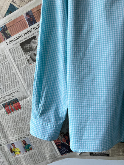 Ralph Lauren® Cyan in Check | Chest 26 | XL | Shirt | Cotton