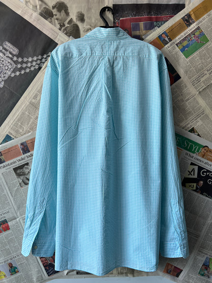 Ralph Lauren® Cyan in Check | Chest 26 | XL | Shirt | Cotton