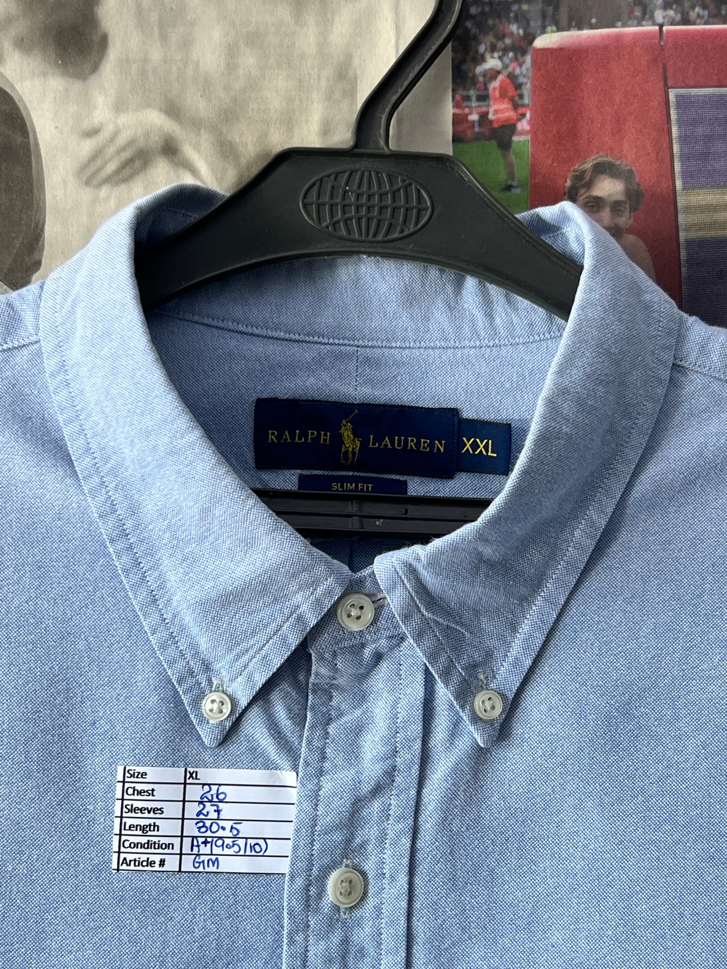 Ralph Lauren® Blue in Oxford | Chest 26 | XL | Shirt | Cotton