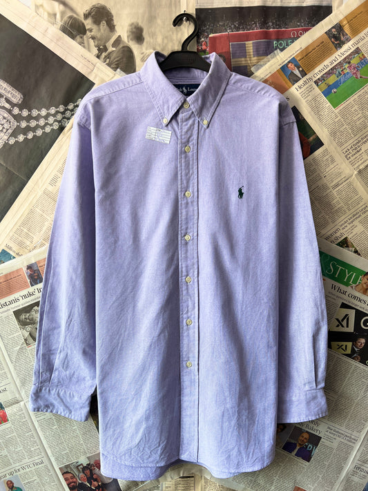 Ralph Lauren® Lavender in Oxford | Chest 24.5 | L/XL | Shirt | Cotton