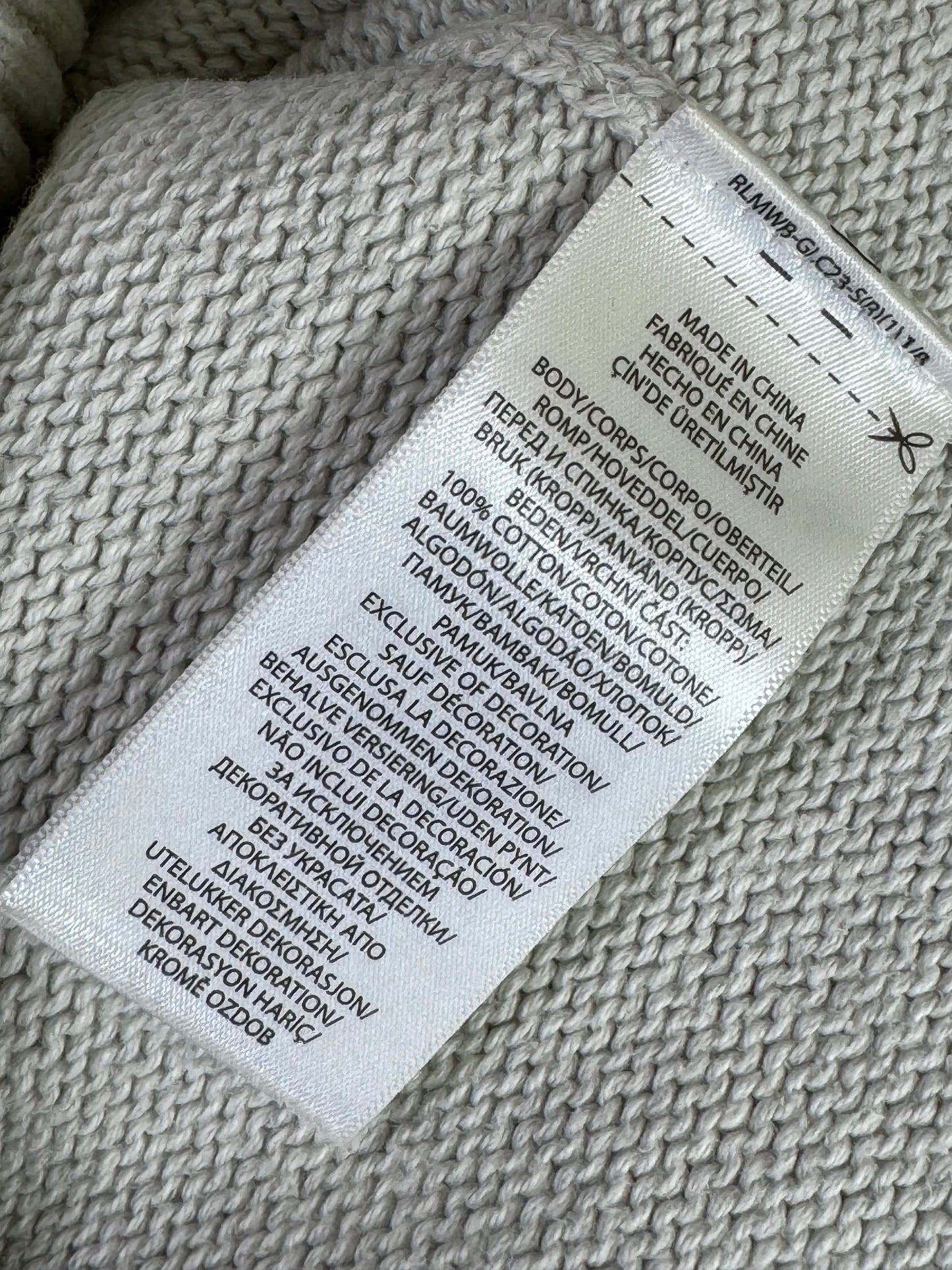 Women-Ralph Lauren® S | Bust 17.5" | Grey | Knit Sweater | Cotton | 2200