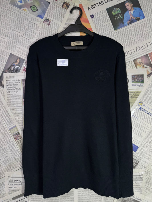 Burberry® Small | Chest: 20.5" | Black | 100% Cashmere | 2191 | 🚨Advance payment required 🚨