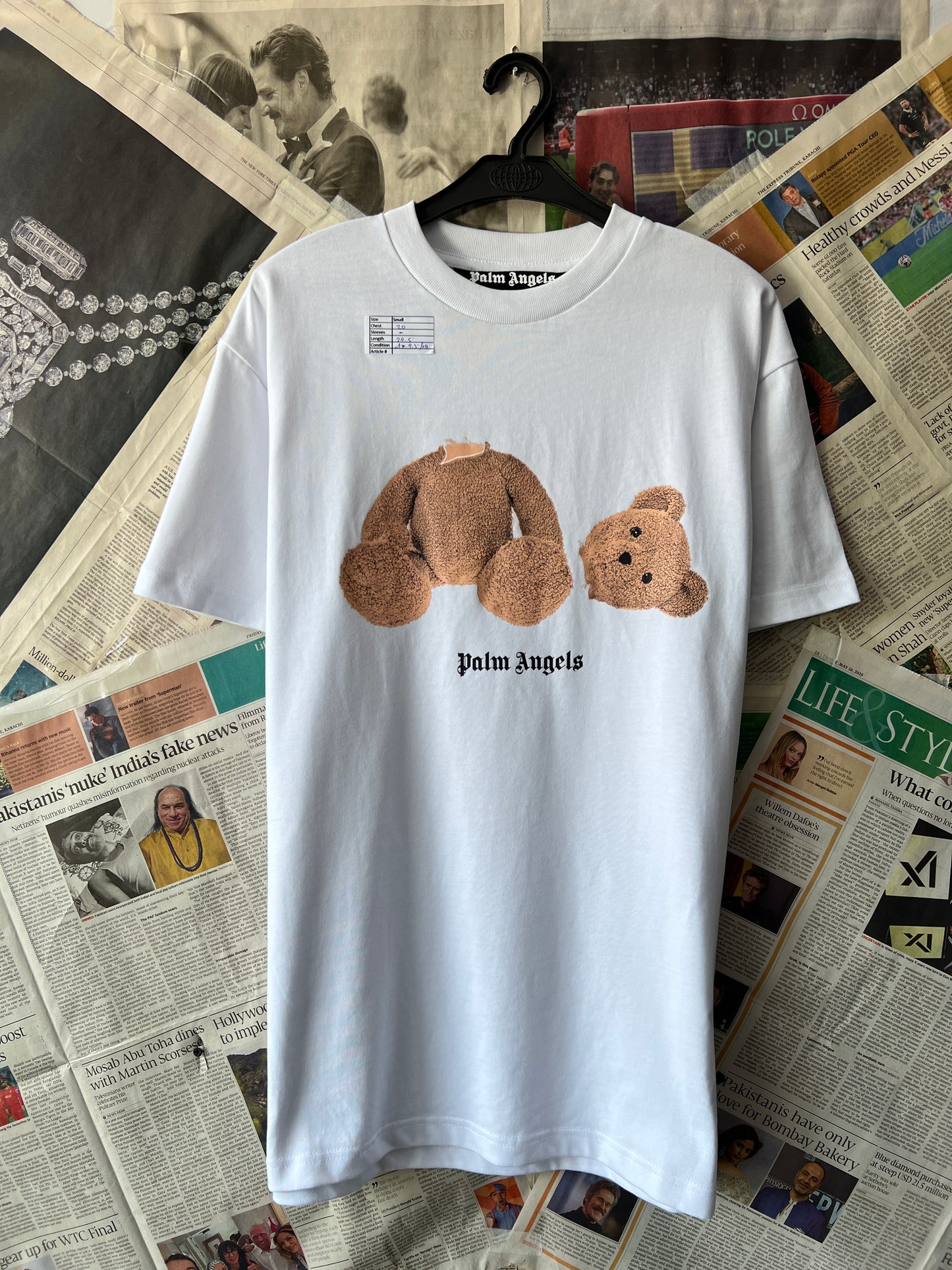 Palm Angels® White | Chest 20 | Small | T-Shirt