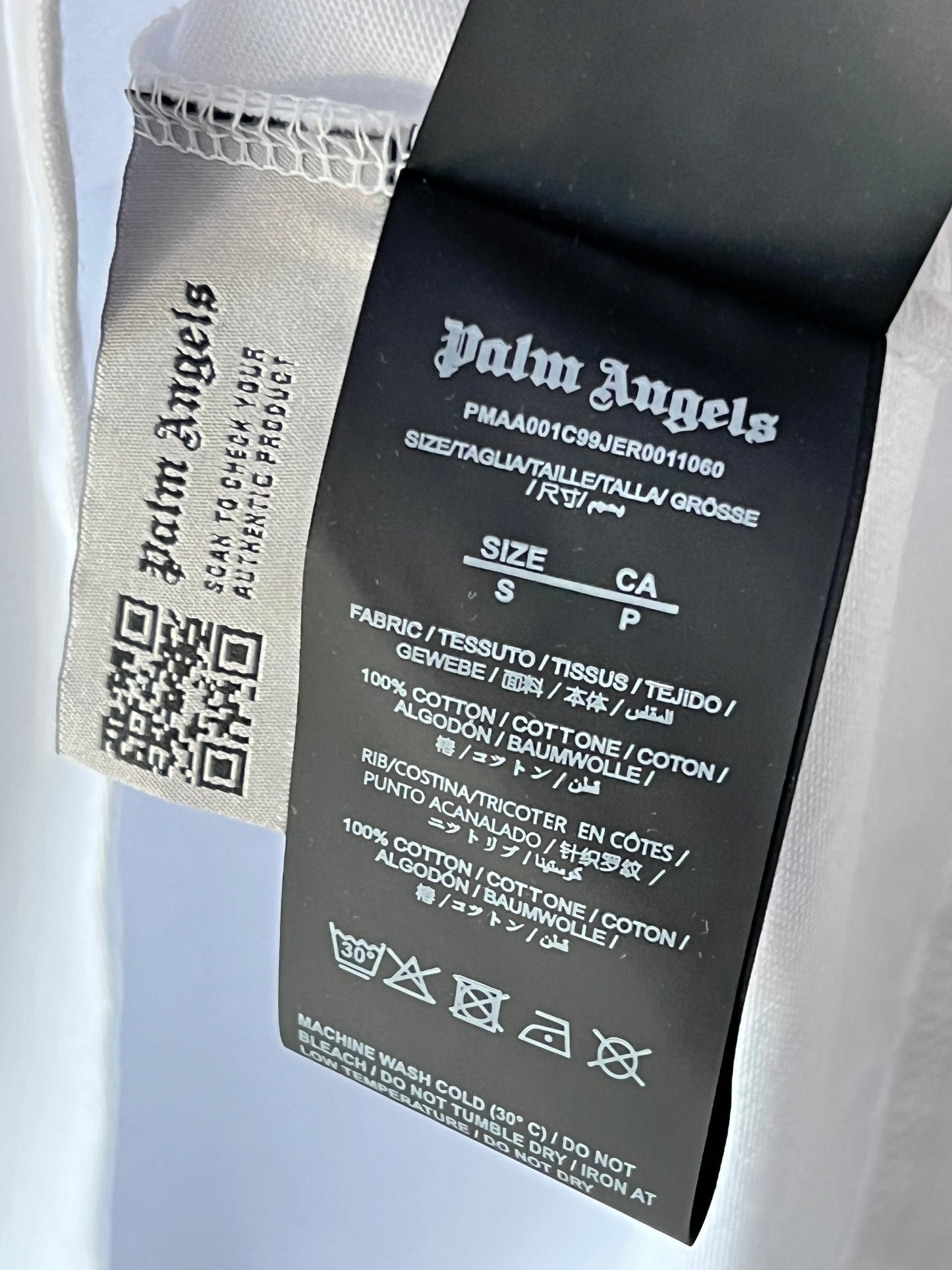 Palm Angels® White | Chest 20 | Small | T-Shirt