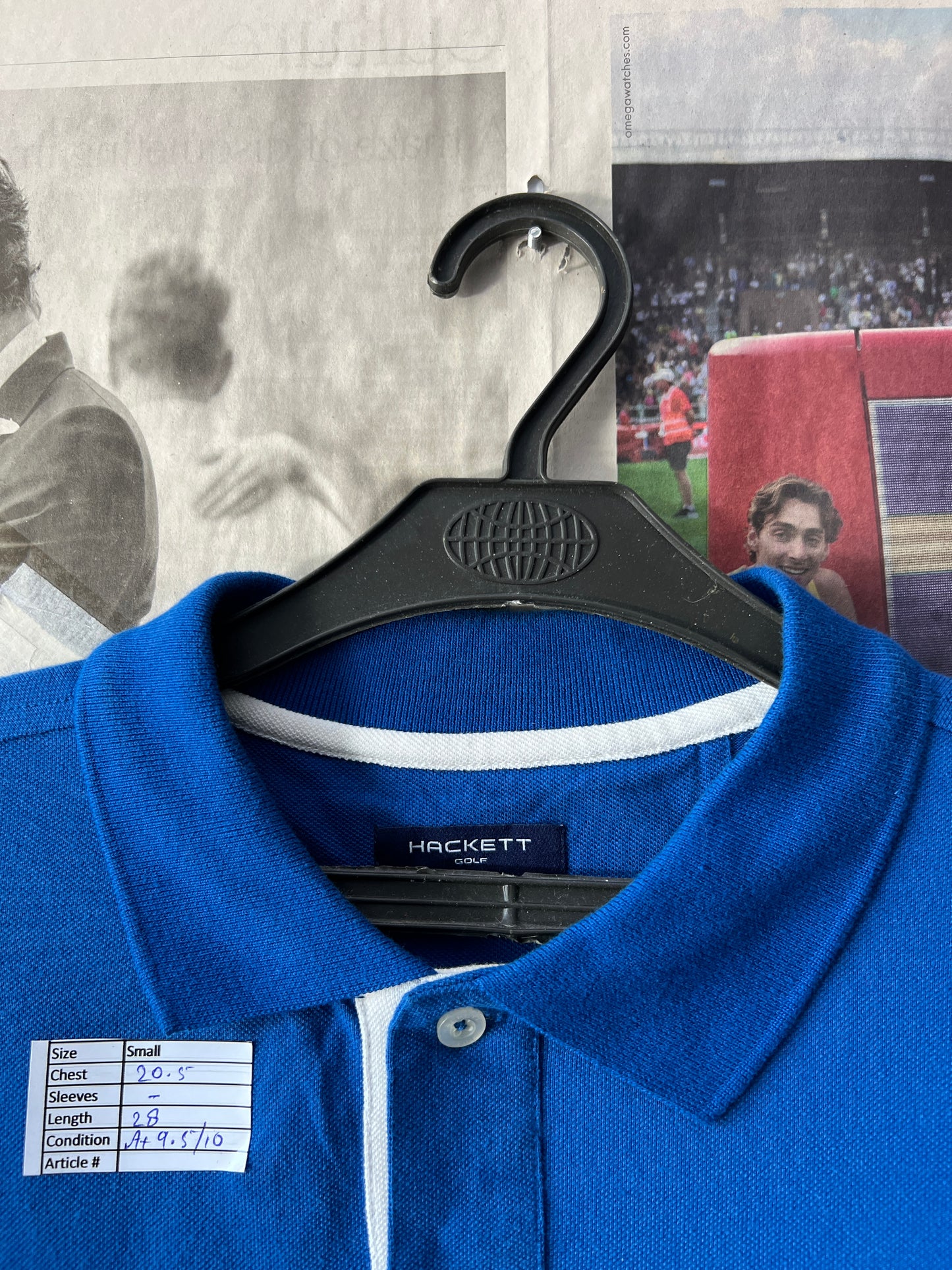 Hackett® Blue | Chest 20.5 | Small | Polo