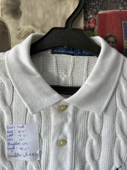 Women-Ralph Lauren® White | Bust 16.5" | Small | Dress | Cotton