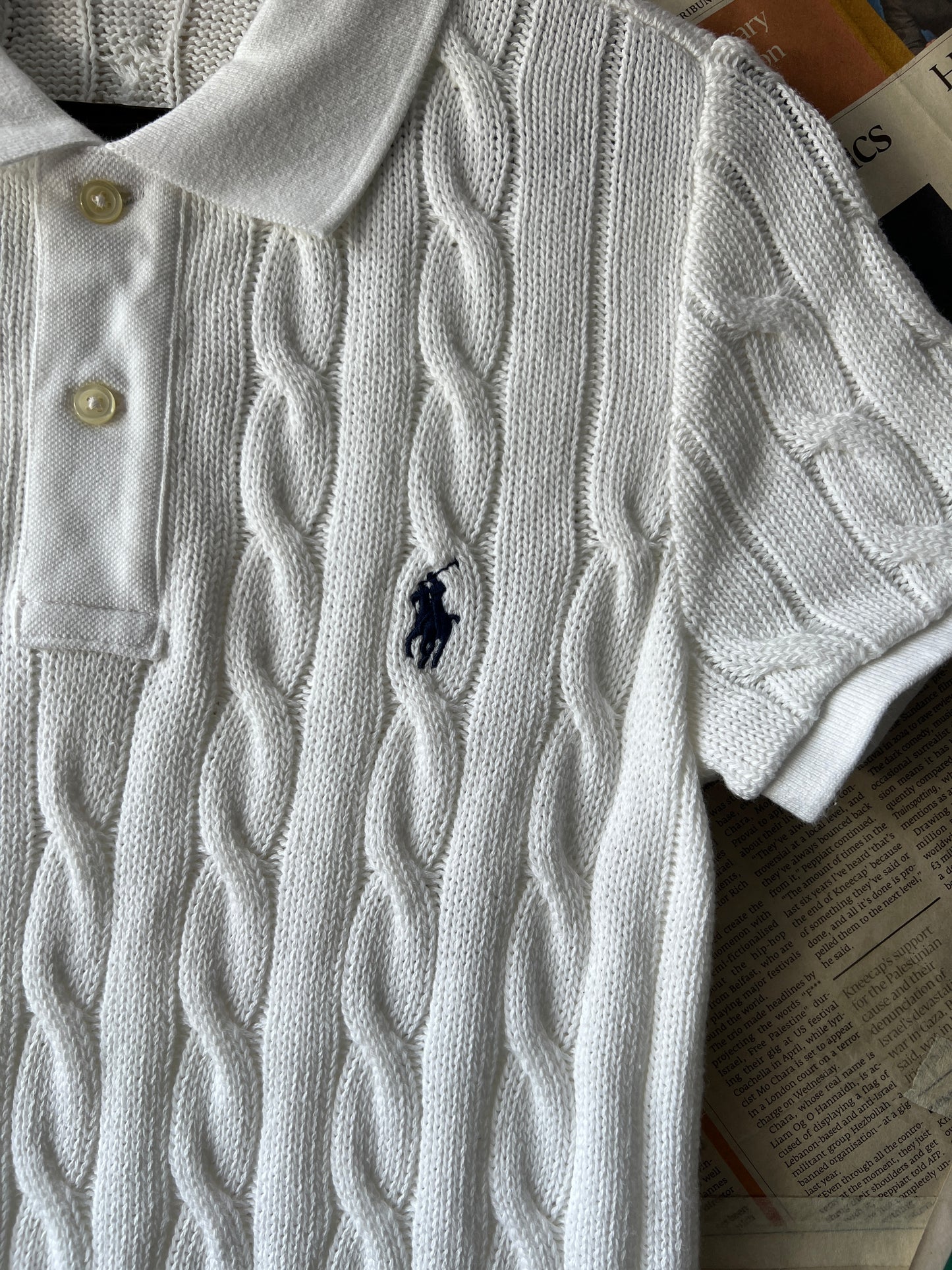 Women-Ralph Lauren® White | Bust 16.5" | Small | Dress | Cotton