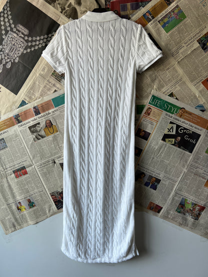 Women-Ralph Lauren® White | Bust 16.5" | Small | Dress | Cotton