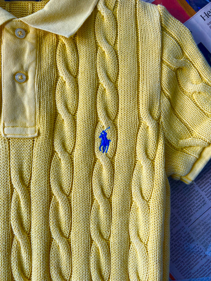 Women-Ralph Lauren® Yellow | Bust 17" | Small | Dress | Cotton