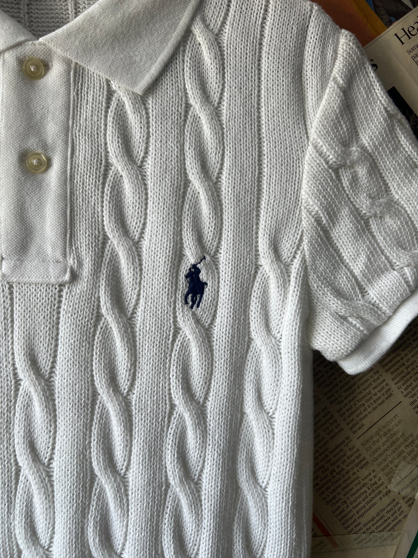 Women-Ralph Lauren® White | Bust 16" | Small | Dress | Cotton