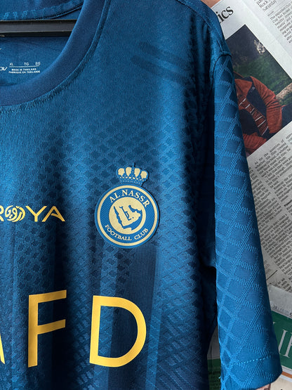 RONALDO AL NASR Football Club ® Blue | Chest 20.5 | Small | T-Shirt