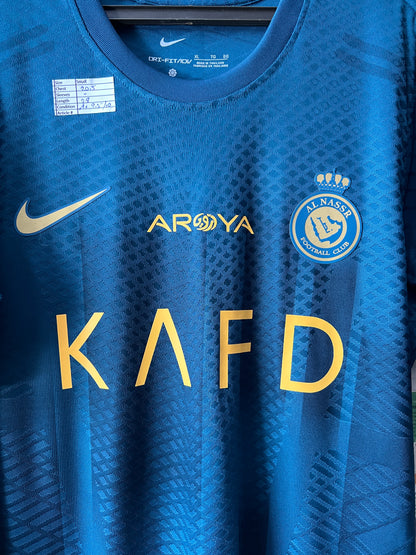 RONALDO AL NASR Football Club ® Blue | Chest 20.5 | Small | T-Shirt