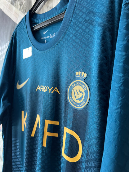 RONALDO AL NASR Football Club ® Blue | Chest 20.5 | Small | T-Shirt