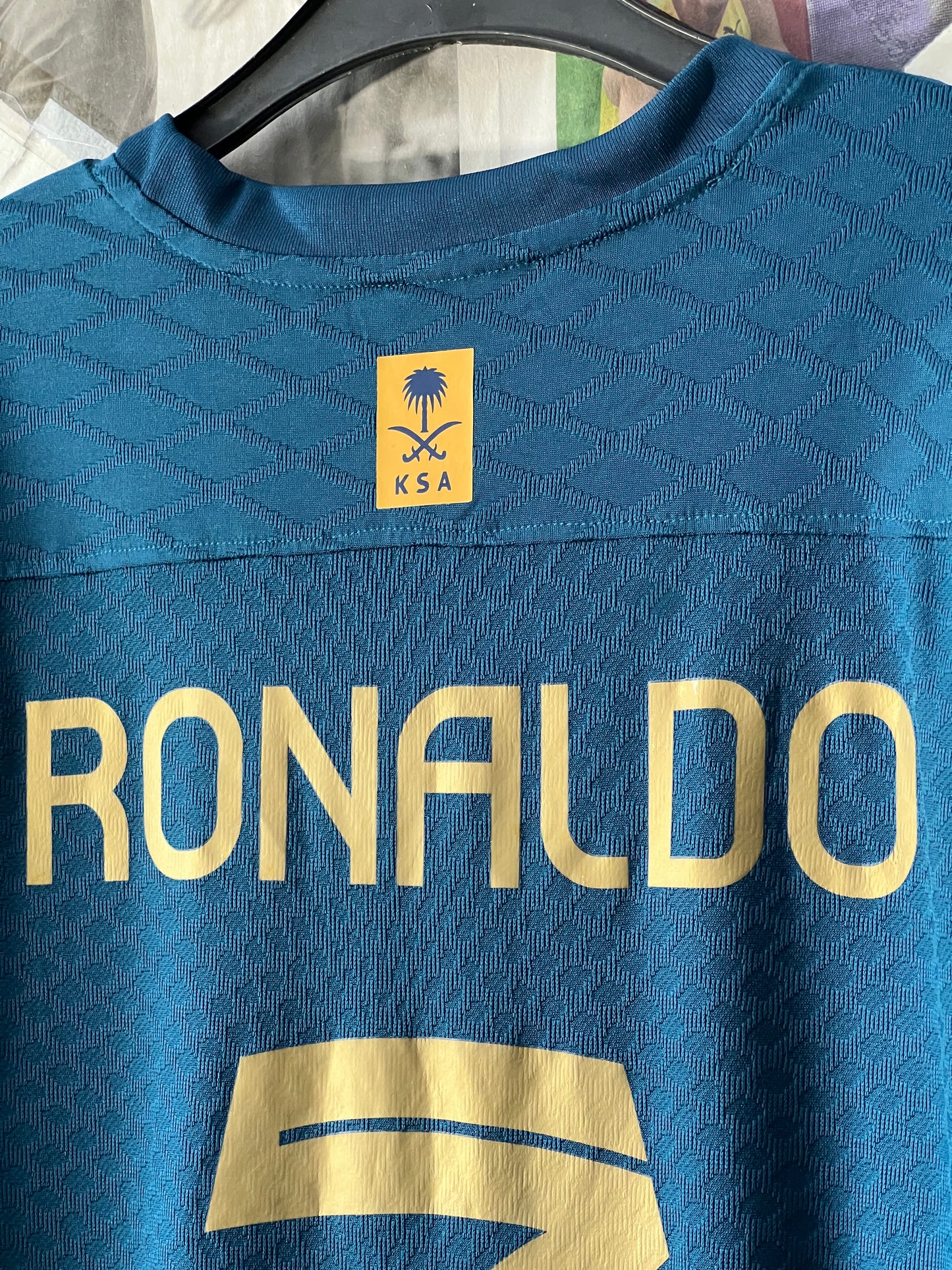 RONALDO AL NASR Football Club ® Blue | Chest 20.5 | Small | T-Shirt