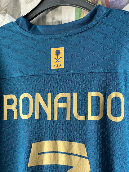 RONALDO AL NASR Football Club ® Blue | Chest 20.5 | Small | T-Shirt