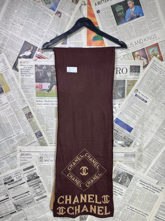 Chanel® Length: 70" | Chocolate Brown | Muffler | 3179