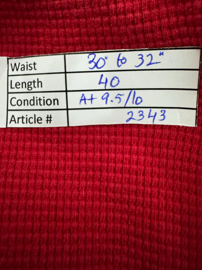 Ralph Lauren® Waist 30" to 32" | Red | Knit Trouser | Cotton | 2343