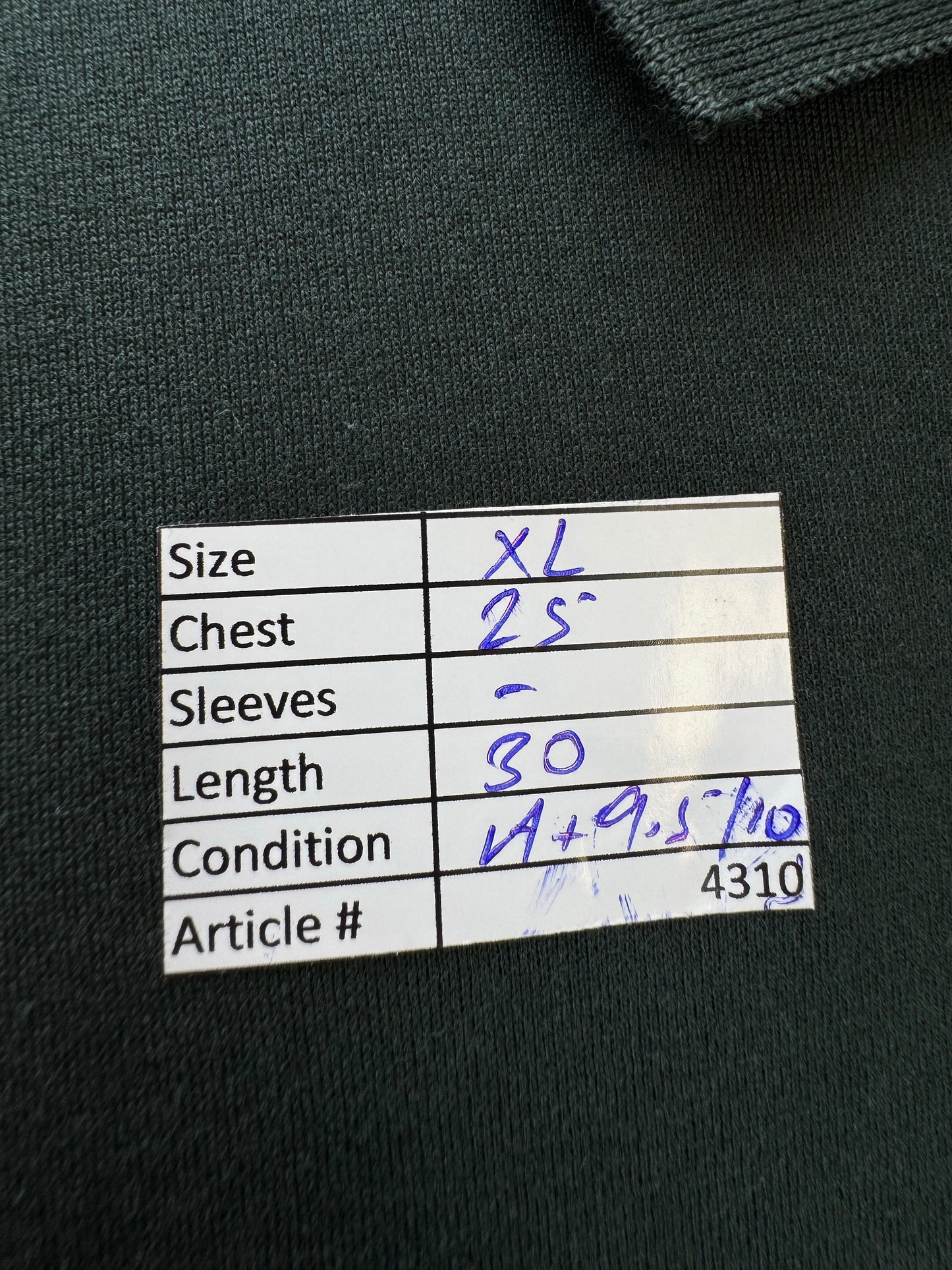 Ralph Lauren® XL | Chest 25" | Forest Green | Polo | Pima Cotton | 4310