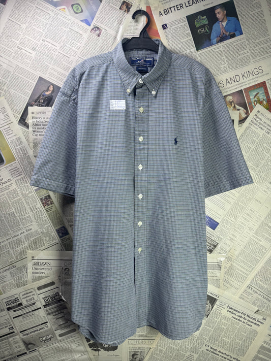 Ralph Lauren® XXL | Chest 27 | Gingham Pattern | Shirt | Cotton | 3579
