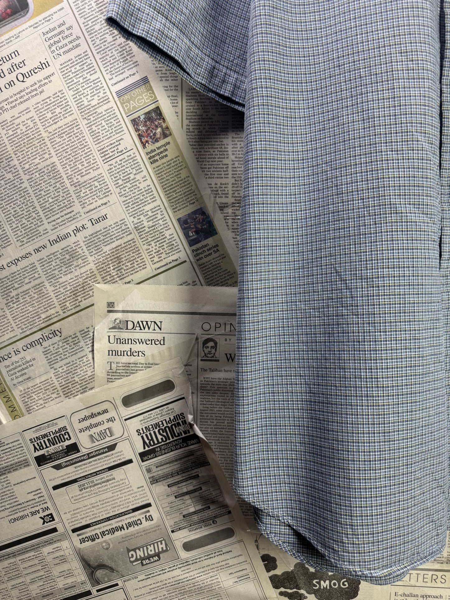 Ralph Lauren® XXL | Chest 27 | Gingham Pattern | Shirt | Cotton | 3579