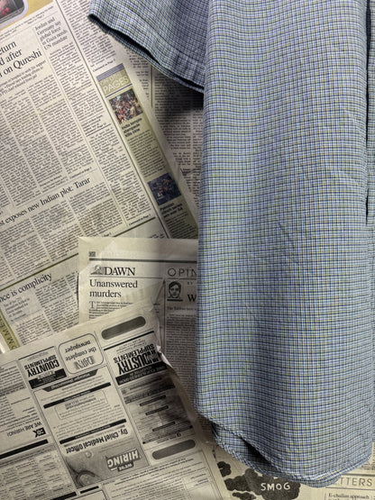 Ralph Lauren® XXL | Chest 27 | Gingham Pattern | Shirt | Cotton | 3579