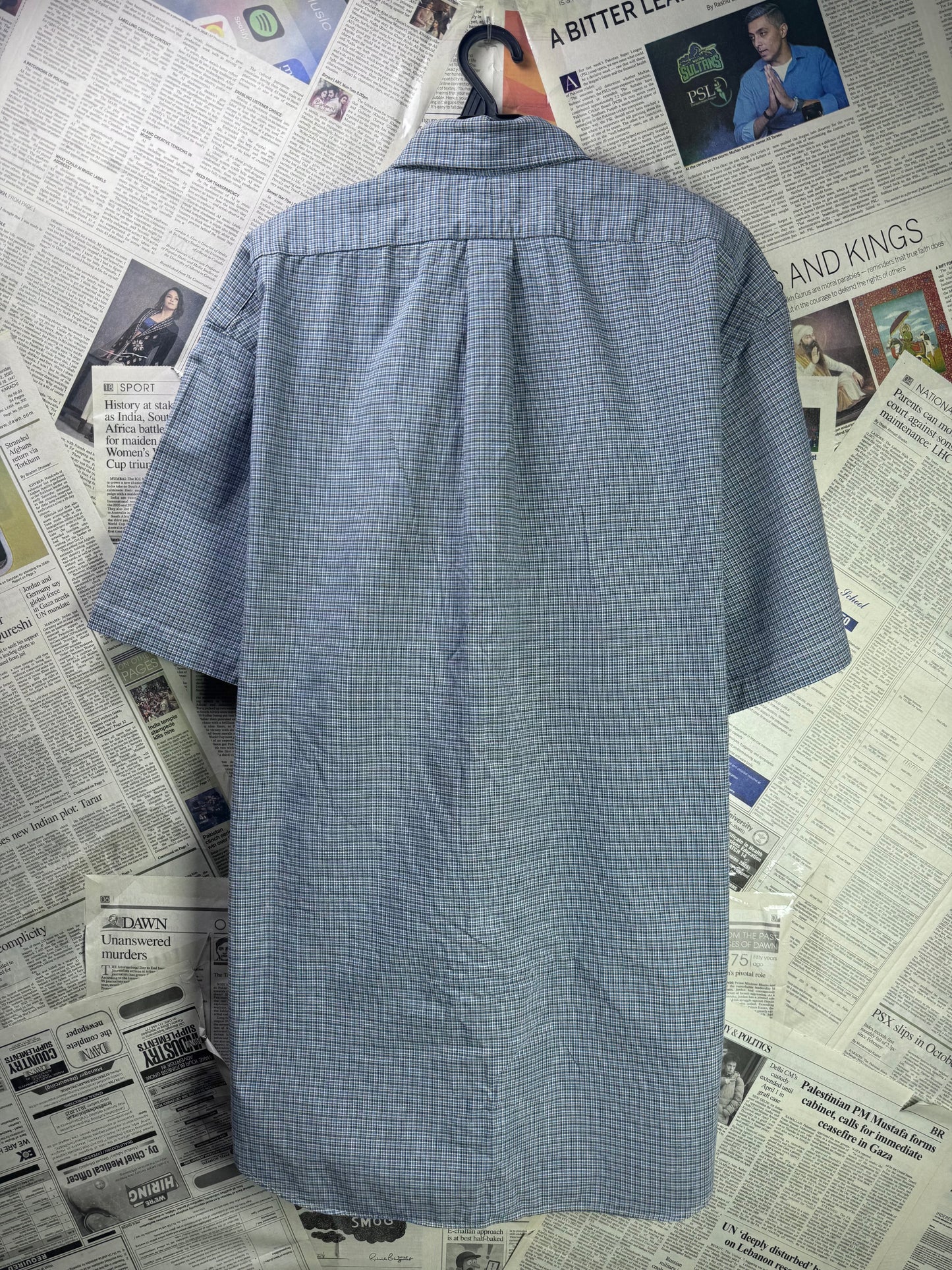 Ralph Lauren® XXL | Chest 27 | Gingham Pattern | Shirt | Cotton | 3579