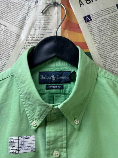 Ralph Lauren® Medium | Chest 22" | Mint-Green | Oxford Shirt | 3368